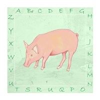 Framed Pig Alphabet