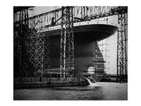 Framed Titanic Constructed at the Harland and Wolff Shipyard in Belfast Photo