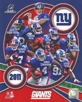 Framed New York Giants 2011 NFC Champions Team Composite