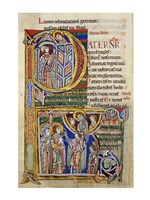 Framed Our Father, initial P In Albani Psalter