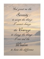 Framed Serenity Prayer - landscape