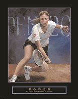 Framed Power - Tennis Player