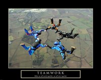 Framed Teamwork-Skydivers II