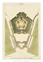 Framed Plan du Rez De Chaussee du Palais