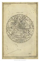 Framed Antique Astronomy Chart I