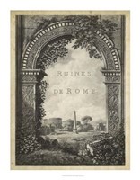 Framed Ruines de Rome