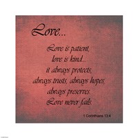 Framed Love 1 Corinthians 13:4
