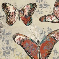 Framed Patterned Butterflies II