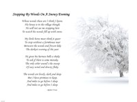 Framed Stopping by Woods on a Snowy Evening by Robert Frost