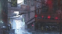 Framed Japan Rain