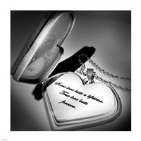 Framed Locket Love Quote