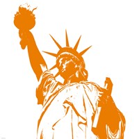 Framed Orange Liberty