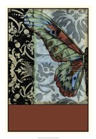 Framed Butterfly Tapestry I