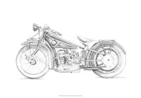 Framed Motorcycle Sketch I