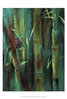 Framed Turquoise Bamboo I