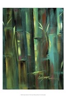 Framed Turquoise Bamboo II