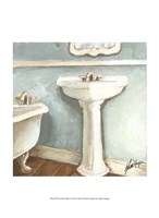 Framed Porcelain Bath I