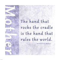 Framed Hand that Rocks the Cradle