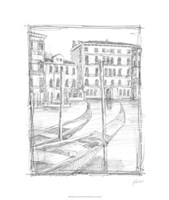 Framed Sketches of Venice III