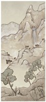 Framed Non-Embellished Chinoiserie Landscape I