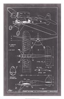 Framed Aeronautic Blueprint II