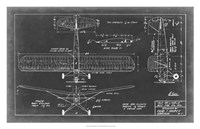 Framed Aeronautic Blueprint VIII