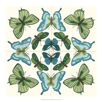 Framed Butterfly Tile III