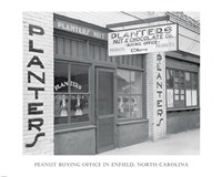 Framed Peanut Buying Office in Enfield, North Carolina