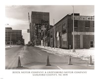 Framed Buick Motor Company & Greensboro Motor Company Guilford County, NC 1979 photography