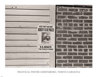 Framed Political Poster Greensboro, North Carolina