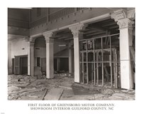 Framed First Floor of Greensboro Motor Company Guilford County, NC