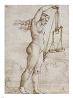 Framed Allegory of Justice