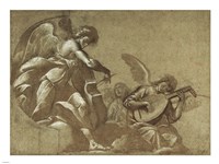 Framed Angel Musicians