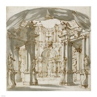 Framed Courtyard of a Palace: Project for a Stage