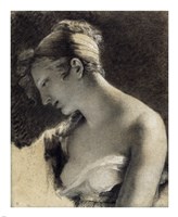 Framed Head of a Woman: Study for The Happy Mother