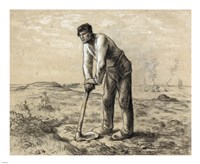 Framed Man with a Hoe