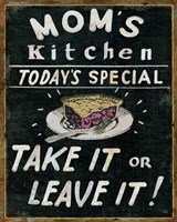 Framed 'Mom's Kitchen' border=