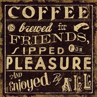 Framed Coffee Quote II