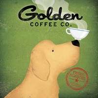 Framed 'Golden Dog Coffee Co.' border=