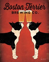 Framed Boston Terrier Brewing Co.