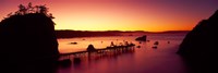 Framed Sunrise on Trinidad Bay, Trinidad, Humboldt County, California, USA