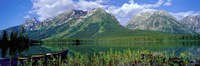 Framed Canoe Leigh Lake, Grand Teton National Park