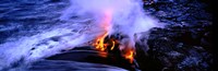 Framed Lava flowing from a volcano, Kilauea, Hawaii Volcanoes National Park, Big Island, Hawaii, USA
