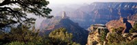 Framed Point Imperial at sunrise, Grand Canyon, Arizona, USA