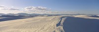 Framed Sand dunes in desert, White Sands National Monument, Alamogordo, Otero County, New Mexico, USA