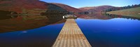 Framed Pier at a lake, St Mary's Loch, Scottish Borders, Scotland