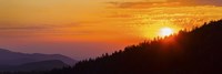 Framed Orange Sunset at Clingmans Dome, Tennessee