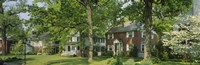 Framed Facade Of Houses, Broadmoor Ave, Baltimore City, Maryland, USA