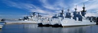 Framed Warships at a naval base, Philadelphia, Philadelphia County, Pennsylvania, USA