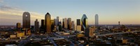 Framed High angle view of buildings in a city, Dallas, Texas, USA